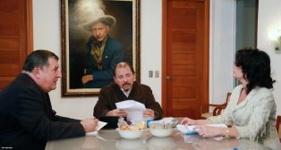 Presidente Daniel recibe a delegación parlamentaria de la Federación Rusa