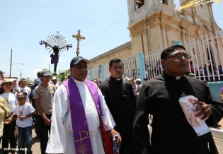 Cardenal Brenes y fieles católicos realizan cuarta peregrinación hacia el Santuario de Nuestro Señor de Esquipulas en La Conquista