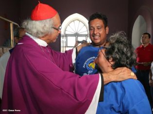 Cardenal Brenes y fieles católicos realizan cuarta peregrinación hacia el Santuario de Nuestro Señor de Esquipulas en La Conquista