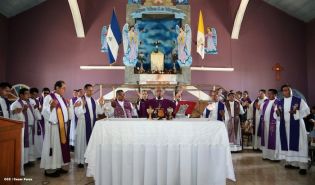 Cardenal Brenes y fieles católicos realizan cuarta peregrinación hacia el Santuario de Nuestro Señor de Esquipulas en La Conquista