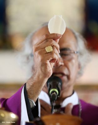 Cardenal Brenes y fieles católicos realizan cuarta peregrinación hacia el Santuario de Nuestro Señor de Esquipulas en La Conquista