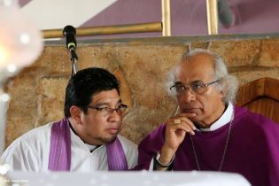 Cardenal Brenes y fieles católicos realizan cuarta peregrinación hacia el Santuario de Nuestro Señor de Esquipulas en La Conquista