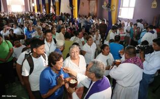 Cardenal Brenes y fieles católicos realizan cuarta peregrinación hacia el Santuario de Nuestro Señor de Esquipulas en La Conquista