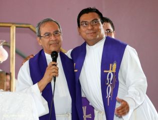 Cardenal Brenes y fieles católicos realizan cuarta peregrinación hacia el Santuario de Nuestro Señor de Esquipulas en La Conquista