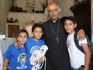 Cardenal Brenes y fieles católicos realizan cuarta peregrinación hacia el Santuario de Nuestro Señor de Esquipulas en La Conquista