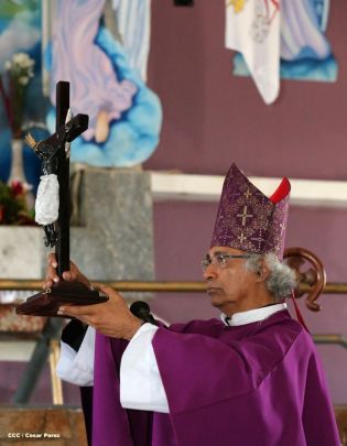 Cardenal Brenes y fieles católicos realizan cuarta peregrinación hacia el Santuario de Nuestro Señor de Esquipulas en La Conquista