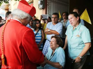 Masaya se desbordó en recibimiento al Cardenal Leopoldo Brenes