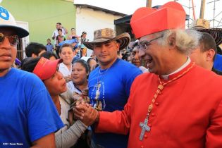 Masaya se desbordó en recibimiento al Cardenal Leopoldo Brenes