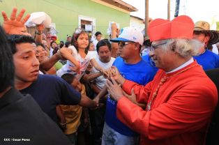 Masaya se desbordó en recibimiento al Cardenal Leopoldo Brenes