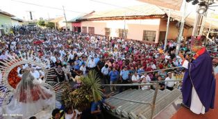 Masaya se desbordó en recibimiento al Cardenal Leopoldo Brenes