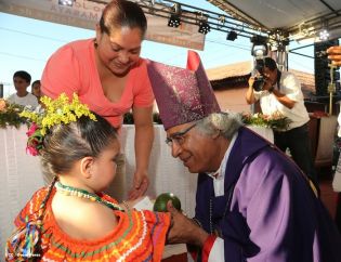 Masaya se desbordó en recibimiento al Cardenal Leopoldo Brenes