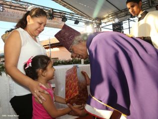 Masaya se desbordó en recibimiento al Cardenal Leopoldo Brenes