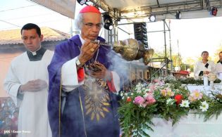 Masaya se desbordó en recibimiento al Cardenal Leopoldo Brenes