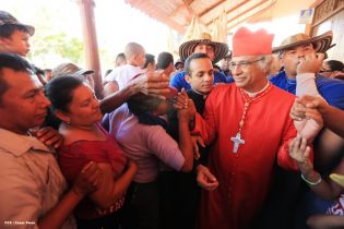 Masaya se desbordó en recibimiento al Cardenal Leopoldo Brenes