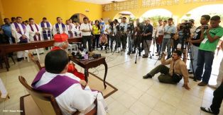 Masaya se desbordó en recibimiento al Cardenal Leopoldo Brenes