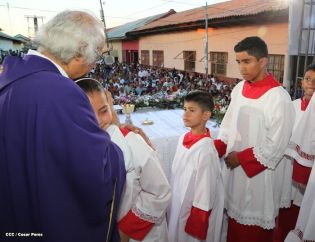 Masaya se desbordó en recibimiento al Cardenal Leopoldo Brenes