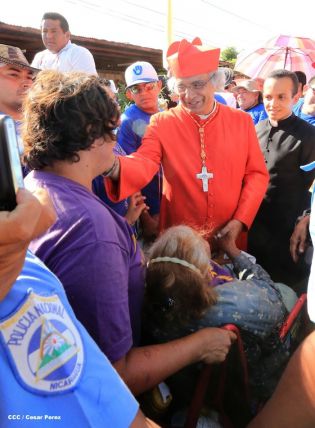 Masaya se desbordó en recibimiento al Cardenal Leopoldo Brenes