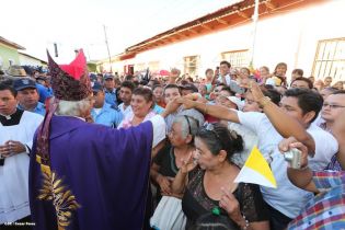 Masaya se desbordó en recibimiento al Cardenal Leopoldo Brenes