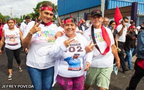 Caminatas y caravanas en toda Nicaragua en Fuerza de Victorias celebrando el 43/19