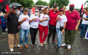 Caminatas y caravanas en toda Nicaragua en Fuerza de Victorias celebrando el 43/19