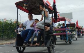 Caminatas y caravanas en toda Nicaragua en Fuerza de Victorias celebrando el 43/19