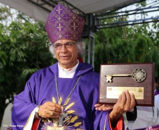 Masaya se desbordó en recibimiento al Cardenal Leopoldo Brenes