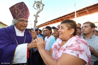 Masaya se desbordó en recibimiento al Cardenal Leopoldo Brenes