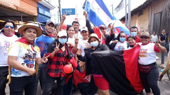 Caminatas y caravanas en toda Nicaragua en Fuerza de Victorias celebrando el 43/19