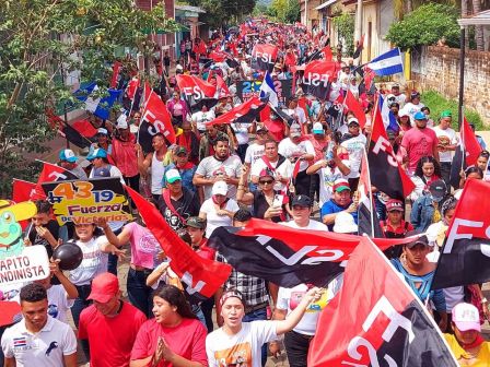 Caminatas y caravanas en toda Nicaragua en Fuerza de Victorias celebrando el 43/19