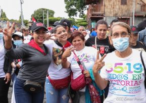 Caminatas y caravanas en toda Nicaragua en Fuerza de Victorias celebrando el 43/19