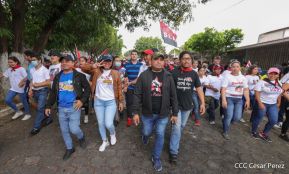 Caminatas y caravanas en toda Nicaragua en Fuerza de Victorias celebrando el 43/19