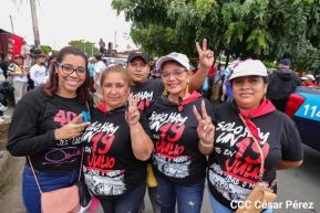 Caminatas y caravanas en toda Nicaragua en Fuerza de Victorias celebrando el 43/19