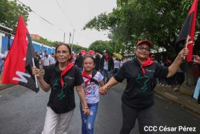 Caminatas y caravanas en toda Nicaragua en Fuerza de Victorias celebrando el 43/19