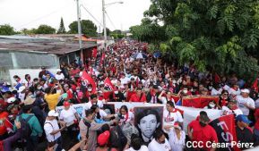 Caminatas y caravanas en toda Nicaragua en Fuerza de Victorias celebrando el 43/19