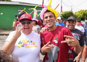 Caminatas y caravanas en toda Nicaragua en Fuerza de Victorias celebrando el 43/19