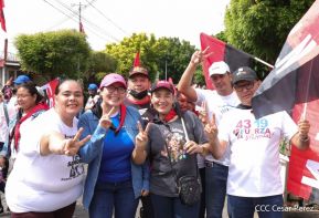 Caminatas y caravanas en toda Nicaragua en Fuerza de Victorias celebrando el 43/19