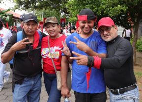 Caminatas y caravanas en toda Nicaragua en Fuerza de Victorias celebrando el 43/19