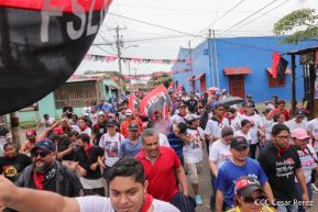 Caminatas y caravanas en toda Nicaragua en Fuerza de Victorias celebrando el 43/19