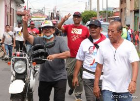 Caminatas y caravanas en toda Nicaragua en Fuerza de Victorias celebrando el 43/19