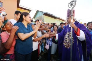Masaya se desbordó en recibimiento al Cardenal Leopoldo Brenes