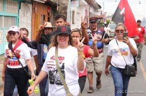 Caminatas y caravanas en toda Nicaragua en Fuerza de Victorias celebrando el 43/19