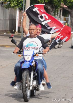 Caminatas y caravanas en toda Nicaragua en Fuerza de Victorias celebrando el 43/19