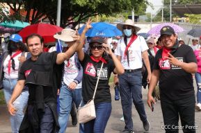 Caminatas y caravanas en toda Nicaragua en Fuerza de Victorias celebrando el 43/19