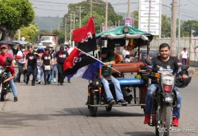 Caminatas y caravanas en toda Nicaragua en Fuerza de Victorias celebrando el 43/19