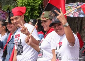 Caminatas y caravanas en toda Nicaragua en Fuerza de Victorias celebrando el 43/19