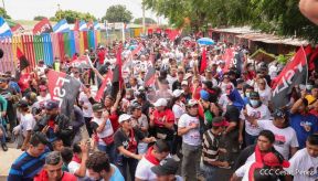 Caminatas y caravanas en toda Nicaragua en Fuerza de Victorias celebrando el 43/19
