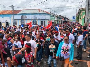 Caminatas y caravanas en toda Nicaragua en Fuerza de Victorias celebrando el 43/19