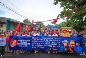Caminatas y caravanas en toda Nicaragua en Fuerza de Victorias celebrando el 43/19