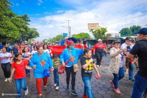 Caminatas y caravanas en toda Nicaragua en Fuerza de Victorias celebrando el 43/19