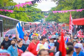 Caminatas y caravanas en toda Nicaragua en Fuerza de Victorias celebrando el 43/19